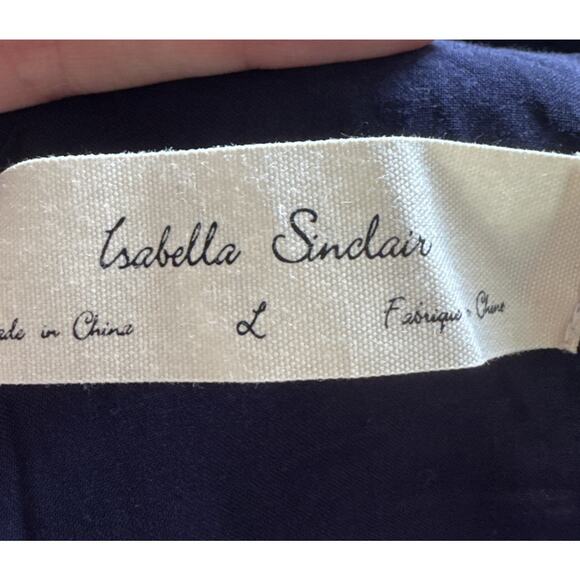 Isabella Sinclair Dickens Plaid Dress Women’s Size Large Anthropologie V Neck - Picture 6 of 7